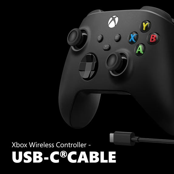 Mando inalámbrico XBOX - Cable USB-C negro
