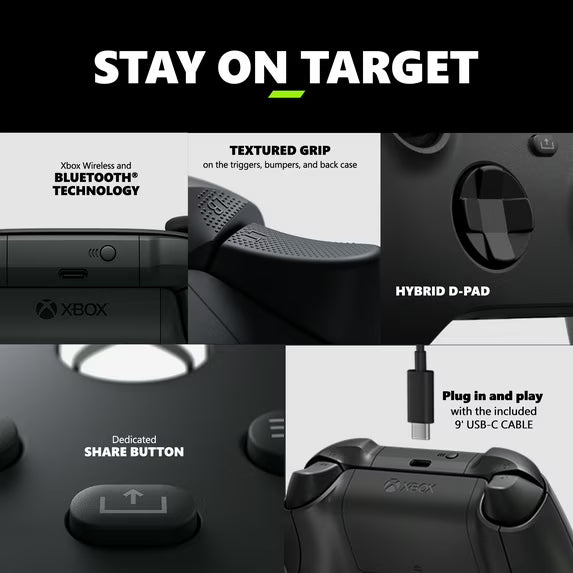 Mando inalámbrico XBOX - Cable USB-C negro
